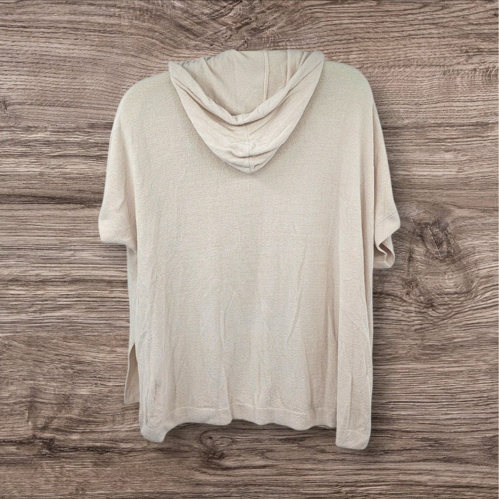 Barefoot Dreams CozyChic Ultra Lite Short Sleeve S/M Zip Up Hoodie Oversized - Picture 5 of 6